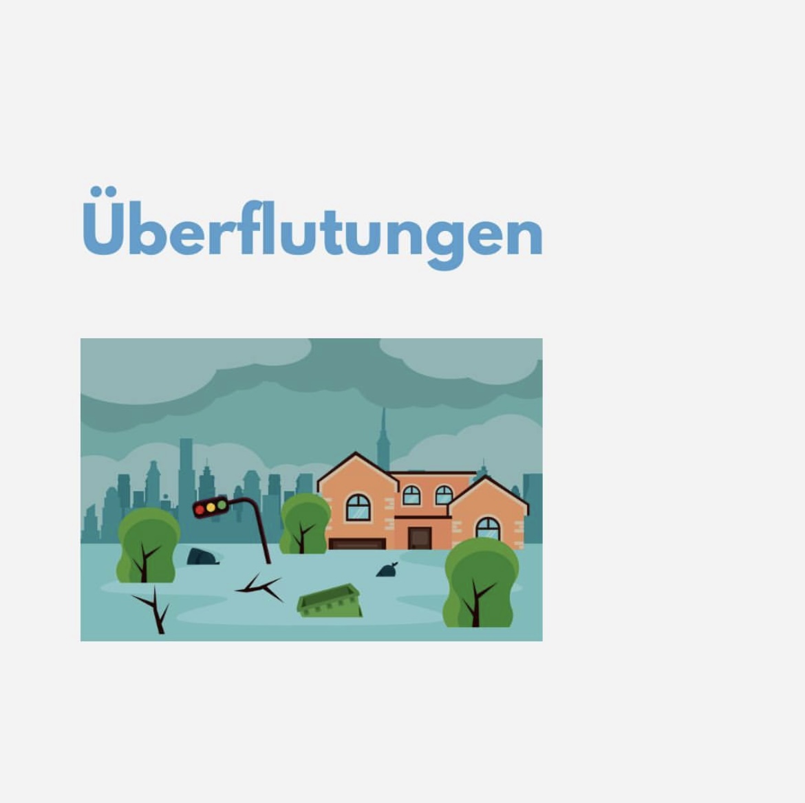 Überflutungen